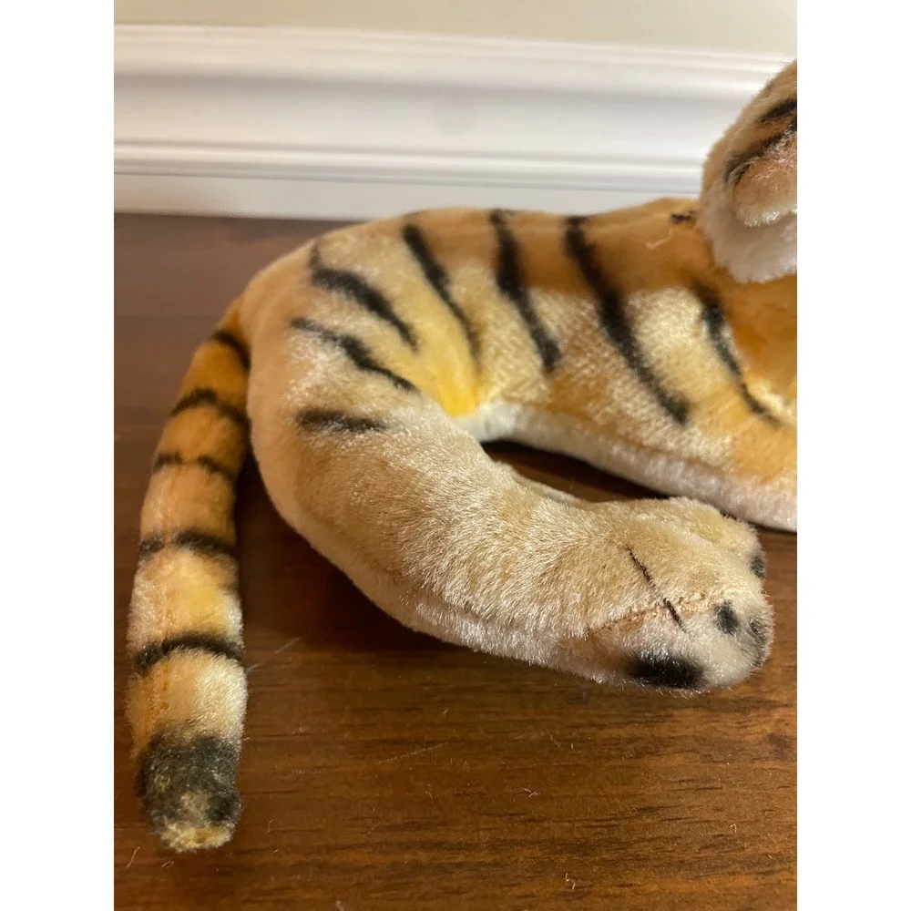 Vintage Tiger Cub Plush Stuffed Animal Herman Pecker Striped 9 Inch Toy